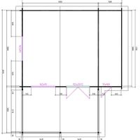 Foto van Interflex blokhut met veranda 5x5+3 Z