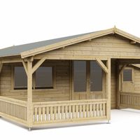 Foto van Interflex blokhut met veranda 5x5+3 Z