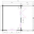 Foto van Interflex blokhut 4x3+2 - geïmpregneerd