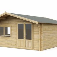 Foto van Interflex blokhut 5x5 - geïmpregneerd