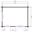Foto van Interflex blokhut 4x3 - exterieur gecoat