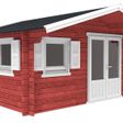 Foto van Interflex blokhut 4x3 - exterieur gecoat