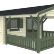 Foto van Interflex blokhut 4x4+2 - exterieur gecoat