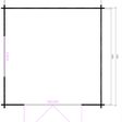 Foto van Interflex blokhut 5x5 - exterieur gecoat