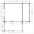 Foto von Interflex Blockhütte 4x4+2 Z - exterieur gecoat