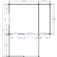 Foto van Interflex Blokhut 4x4+3 Z - Geverfd