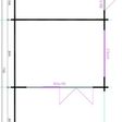 Foto van Interflex blokhut wolfskap W4x3+3A - exterieur gecoat