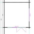 Foto van Interflex blokhut wolfskap W4x4+3A - exterieur gecoat
