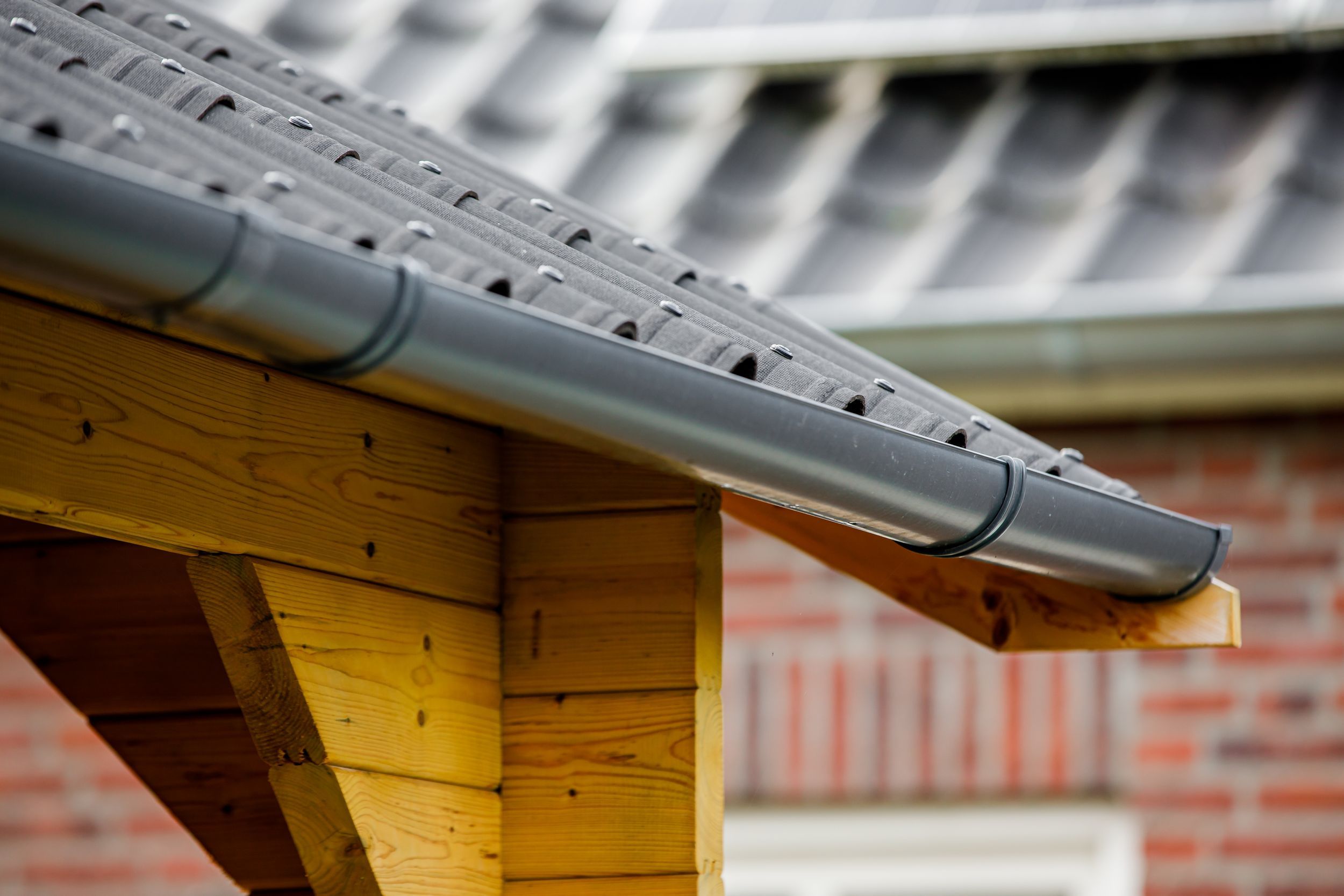Foto van Interflex dakgootset grijs voor 5 x 4 + 3 Z