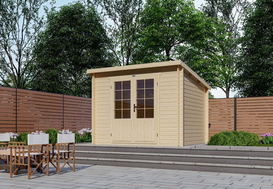 Interflex Blockhütte 3025 L Foto von Interflex Blockhütte 3025 L