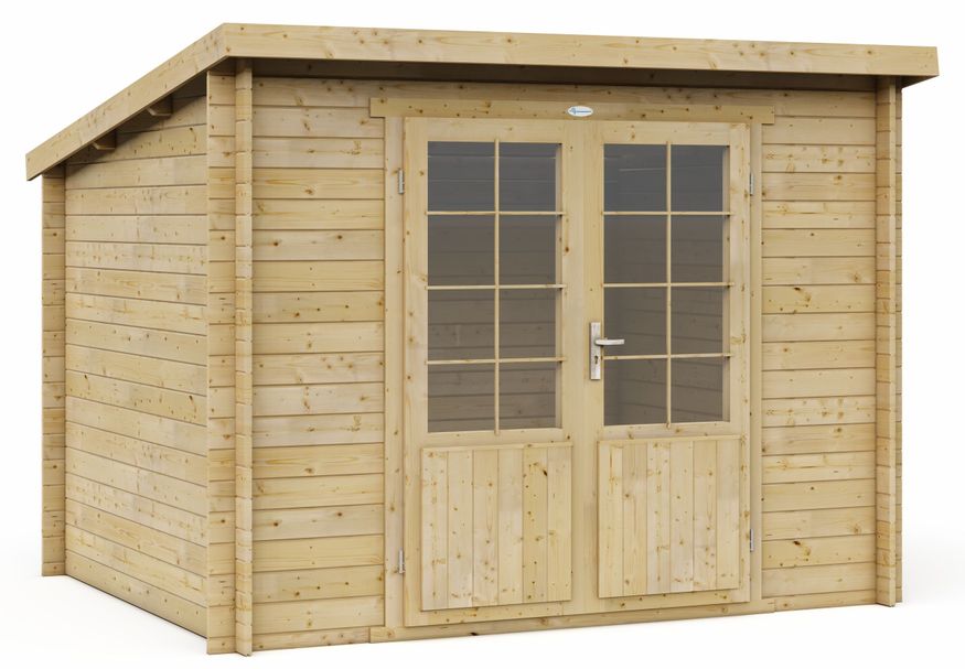 Interflex blokhut 3025 L - geïmpregneerd Foto van Interflex blokhut 3025 L - geïmpregneerd