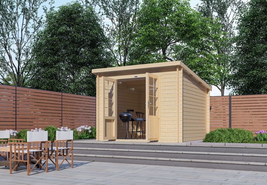 Interflex Blockhütte 3030 L Foto von Interflex Blockhütte 3030 L