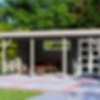 Foto van Graed 120620 Blokhut Joy met veranda Antraciet 595x400 cm - 44 mm