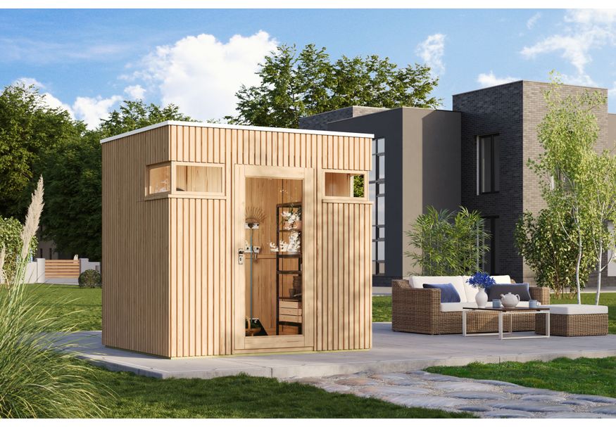 Foto van SmartShed tuinhuis Kampas 3030 met dubbel- en melkglas
