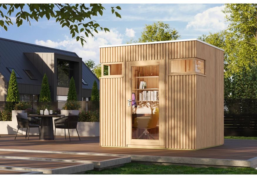SmartShed geisoleerde tuinkantoor Kampas 2520 Foto van SmartShed geisoleerde tuinkantoor Kampas 2520