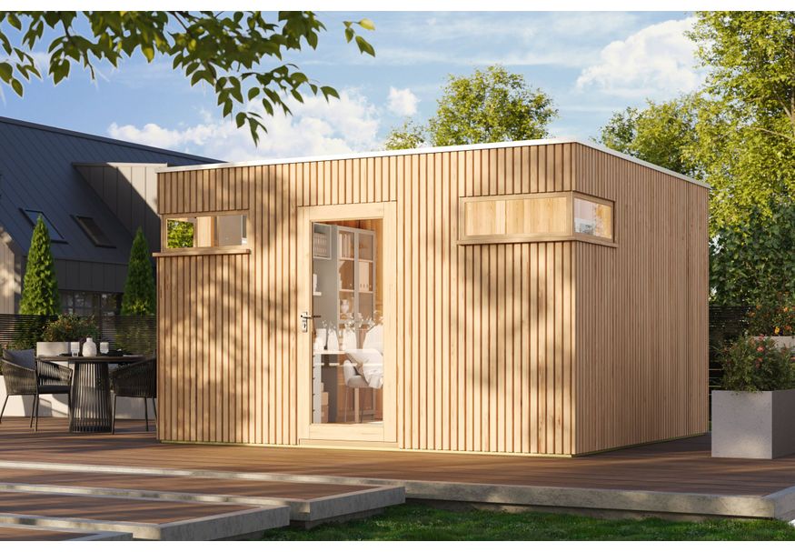 SmartShed geisoleerde tuinkantoor Kampas 4040 Foto van SmartShed geisoleerde tuinkantoor Kampas 4040