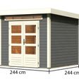 Foto van Karibu Kandern 3 tuinhuis - terragrijs (82987)