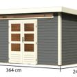 Foto van Karibu Kandern 7 tuinhuis - terragrijs (82991)