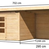 Foto van Karibu 83004 Kandern 3 tuinhuis veranda 300