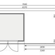 Foto von Karibu Kandern 9 Gartenhaus mit Anbaudach 320 cm (9251)