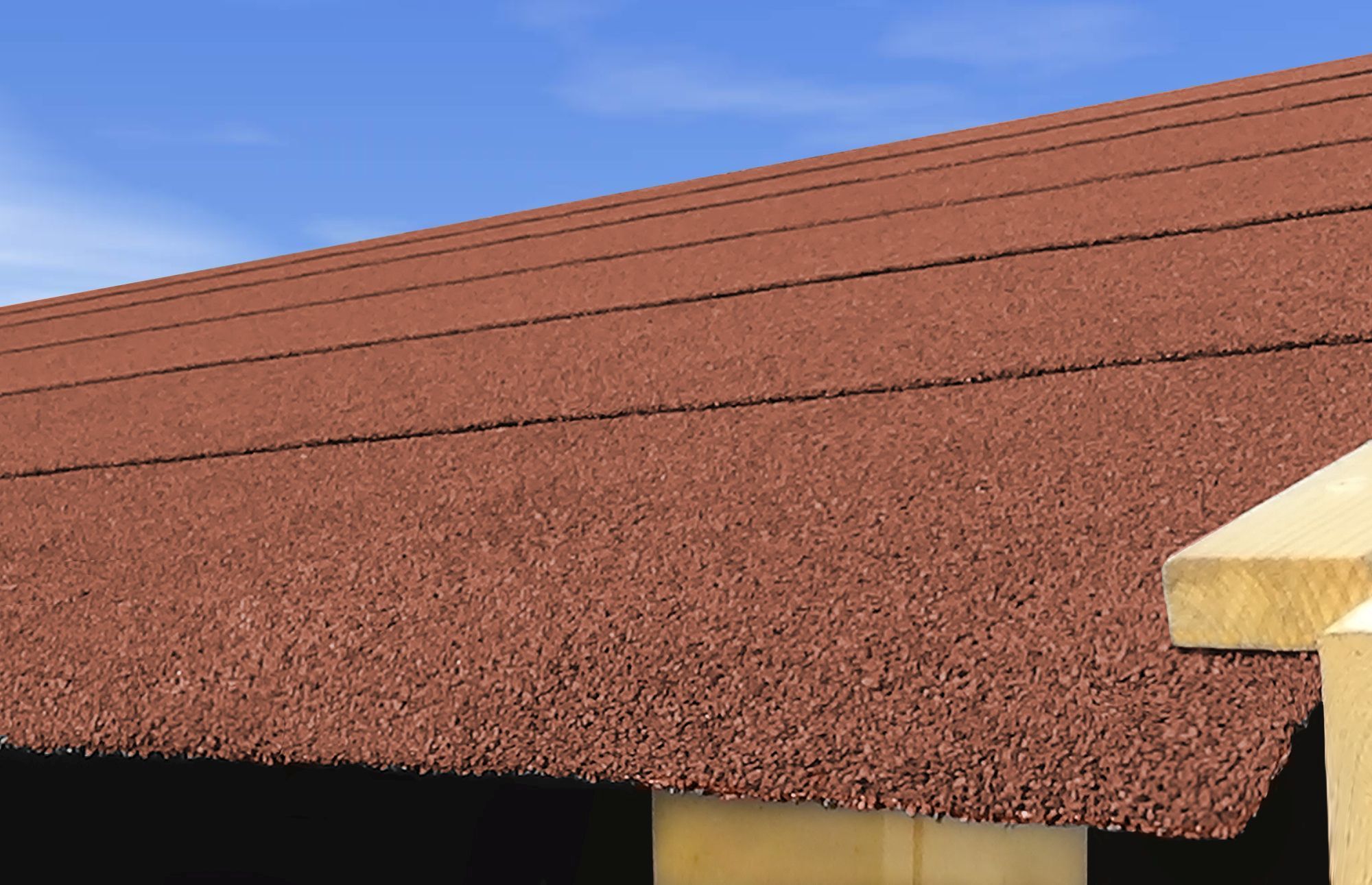 Foto van Karibu zelfklevende bitumen rol - rood