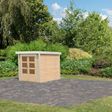Foto van Karibu tuinhuis Jupiter 2 - Set A - vuren|wit (93408)