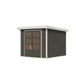 Foto van Karibu tuinhuis Jupiter 3.5 - Set B - terragrijs|wit (12303)