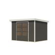 Foto van Karibu tuinhuis Jupiter 4 - Set B - terragrijs|wit (12315)
