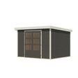Foto van Karibu tuinhuis Jupiter 5 - Set B - terragrijs|wit (12329)