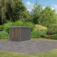 Foto van Karibu tuinhuis Jupiter 2 - Set B - terragrijs|grijsaluminium (12285)