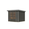 Foto van Karibu tuinhuis Jupiter 3 - Set B - terragrijs|grijsaluminium (12292)