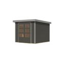 Foto van Karibu tuinhuis Jupiter 3.5 - Set B - terragrijs|grijsaluminium (12304)