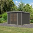 Foto van Karibu tuinhuis Jupiter 5 - Set B - terragrijs|grijsaluminium (12330)