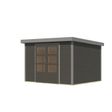 Foto van Karibu tuinhuis Jupiter 5 - Set B - terragrijs|grijsaluminium (12330)