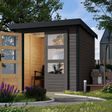 Foto van Karibu tuinhuis Jupiter 2 - Set B - terragrijs|antraciet (93413)