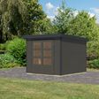 Foto van Karibu tuinhuis Jupiter 3.5 - Set B - terragrijs|antraciet (12305)
