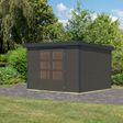Foto van Karibu tuinhuis Jupiter 5 - Set B - terragrijs|antraciet (12331)