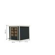 Foto van Karibu tuinhuis Jupiter 2 - Set C - antraciet|wit (93414)