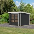 Foto van Karibu tuinhuis Jupiter 3.5 - Set C - antraciet|wit (12306)
