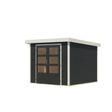 Foto van Karibu tuinhuis Jupiter 3.5 - Set C - antraciet|wit (12306)