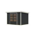 Foto van Karibu tuinhuis Jupiter 4 - Set C - antraciet|wit (12318)