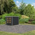 Foto van Karibu tuinhuis Jupiter 2 - Set C - antraciet|grijsaluminium (12286)