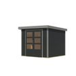 Foto van Karibu tuinhuis Jupiter 3 - Set C - antraciet|grijsaluminium (12295)