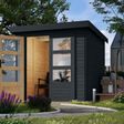 Foto van Karibu tuinhuis Jupiter 2 - Set C - antraciet|antraciet (93416)