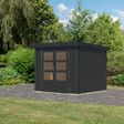 Foto van Karibu tuinhuis Jupiter 3 - Set C - antraciet|antraciet (12296)
