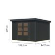 Foto van Karibu tuinhuis Jupiter 5 - Set C - antraciet|antraciet (12334)
