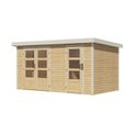Foto van Karibu tuinhuis Merkur - Set A - vuren|wit (12489)
