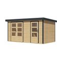 Foto van Karibu tuinhuis Merkur - Set A - vuren|antraciet (12491)
