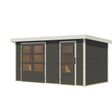 Foto van Karibu tuinhuis Merkur - Set B - terragrijs|wit (12492)