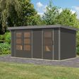 Foto van Karibu tuinhuis Merkur - Set B - terragrijs|grijsaluminium (12493)